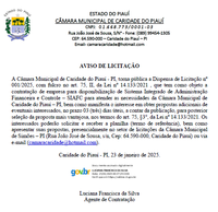 Aviso de Licitação - Dispensa 001-2025
